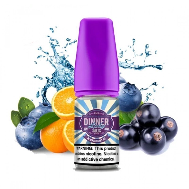 Dinner Lady Blackcurrant ice (Siyah Frenk Üzümü ve Mentol) Salt